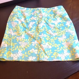LILLY PULITZER butterfly skirt